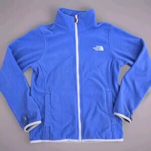 THE NORTH FACE‎ Jacket Girls M 10-12 Fleece Liner Full Zip Blue Purple